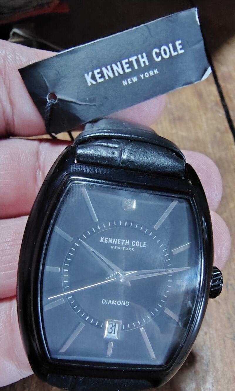 Kenneth Cole Mens Watch NOS Needs Battery Jewelry Store Buy Out